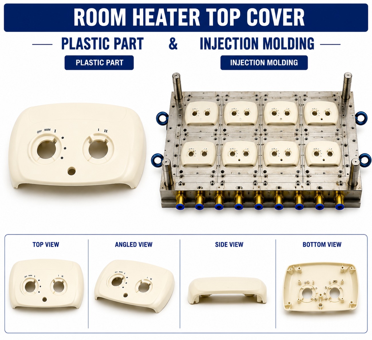 Room Heater Plastic Top Cover Mould and Moulding Service